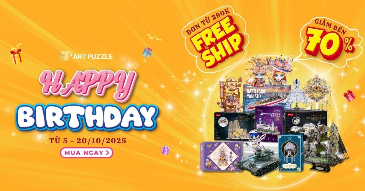 Sinh Nhật 10 Năm Art Puzzle – Giảm Sốc Đến 70%!