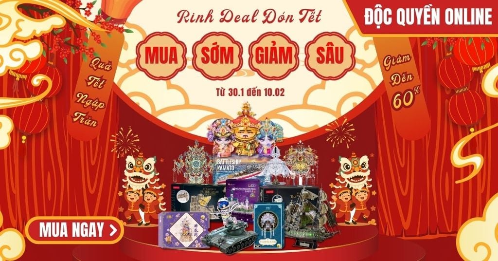 TẾT BÍNH NGỌ 2026 – KHAI LỘC ĐẦU NĂM, SĂN MÔ HÌNH GIÁ SỐC