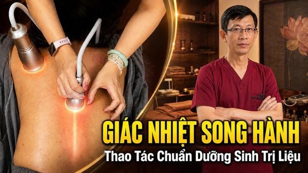 Cách thông kinh lạc vùng lưng - vai gáy hiệu quả bằng kỹ thuật Giác nhiệt song hành