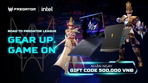 Laptop Acer Gaming tặng Giftcode Game VNG 500K - Road To Predator League 2027