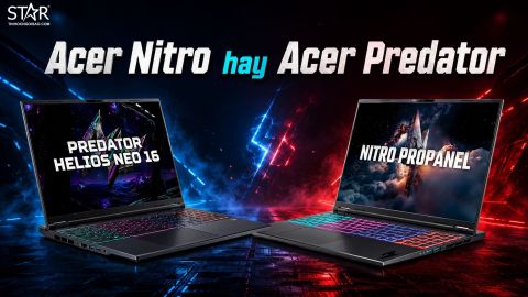 Acer Nitro hay Predator phù hợp với gaming, học tập và đồ họa?