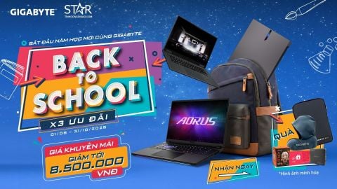 Back to School 2026 với Laptop GIGABYTE: Bắt đầu năm học mới với x3 ưu đãi