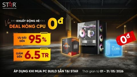 Build PC Tháng 5: Khuấy Động Hè - Săn CPU 0Đ
