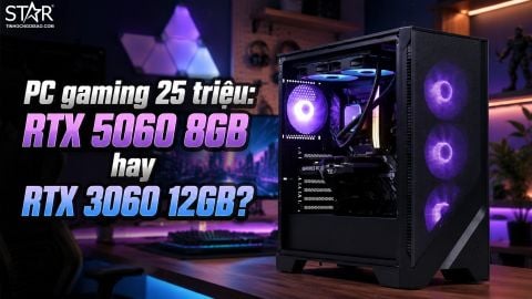 PC gaming 25 triệu nên chọn RTX 5060 8GB hay RTX 3060 12GB?