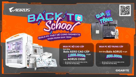 GIGABYTE – BACK TO SCHOOL 2025: Build PC nhận quà cực chất