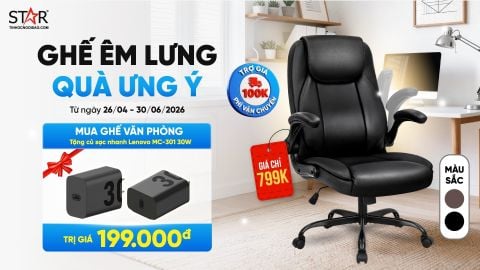 Ghế Êm Lưng Quá Ưng Ý - Nâng Cấp Không Gian Làm Việc Chỉ Từ 799K + Quà Tặng 199K