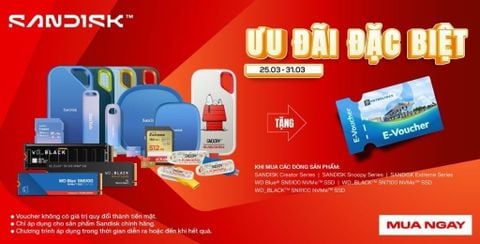 Mua Sản Phẩm SANDISK - Nhận Ngay Voucher Xăng Dầu Cực Hot