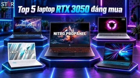 Top 5 laptop RTX 3050 đáng mua cho gaming và học tập năm 2026