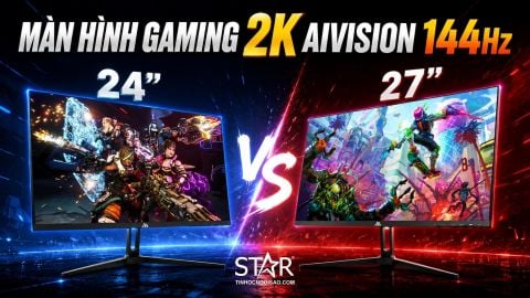 Màn hình gaming 2K Aivision 144Hz: 24 inch hay 27 inch phù hợp hơn?