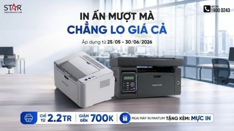 Sắm máy in Pantum siêu tiết kiệm chỉ từ 2.29 triệu - Tặng ngay mực in chính hãng