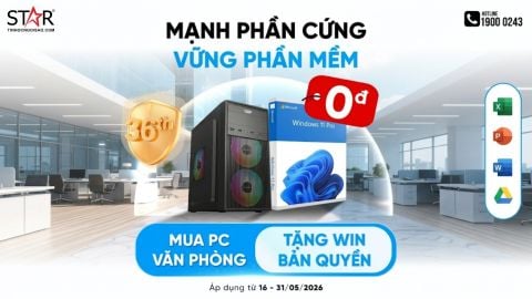CƠ HỘI CÓ 1-0-2: SẮM PC VĂN PHÒNG NHẬN NGAY WINDOWS 11 PRO BẢN QUYỀN MIỄN PHÍ