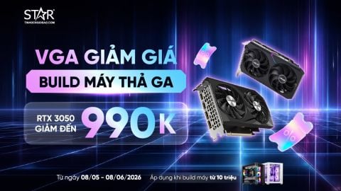 VGA Giảm Giá Khi Build PC: RTX 3050 Giảm Đến 990K - Lên Cấu Hình Mạnh, Giá Vẫn Hời