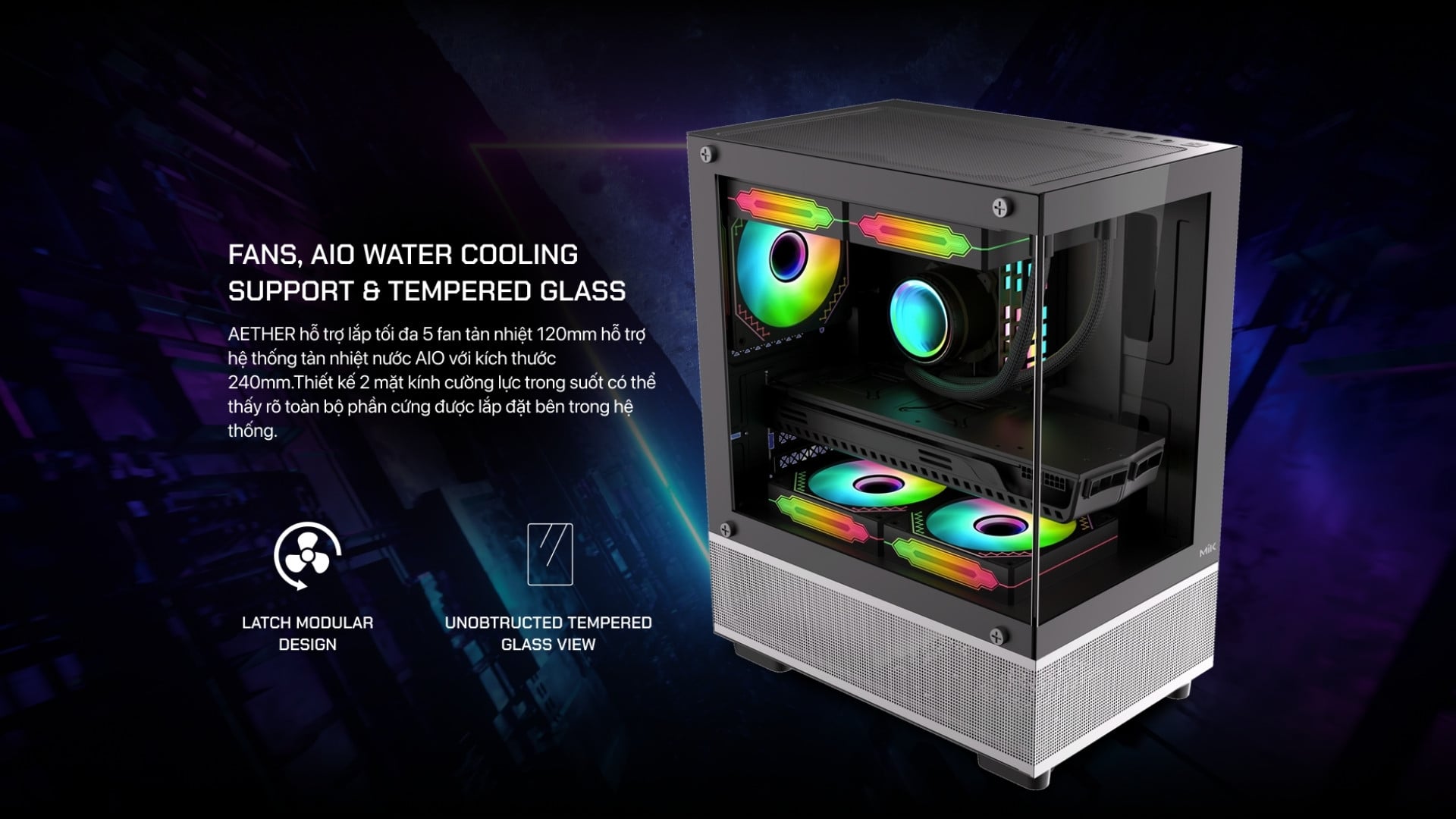 PC STAR Falcon B – Case MIK Aether Gaming