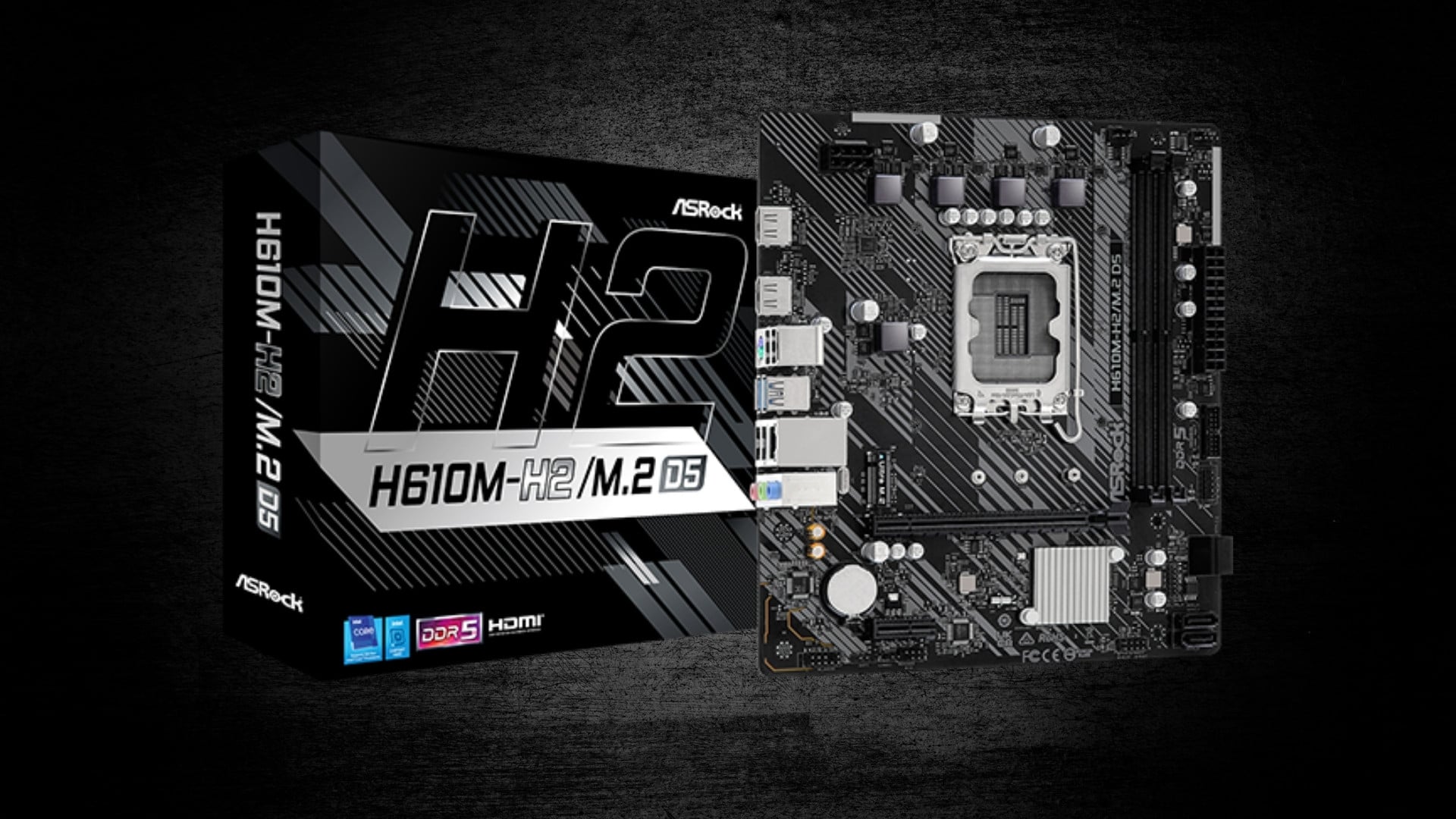 PC STAR FrostBlade E - Mainboard ASRock H610M-H2/M.2 D5 - Kết nối ổn định, hỗ trợ DDR5