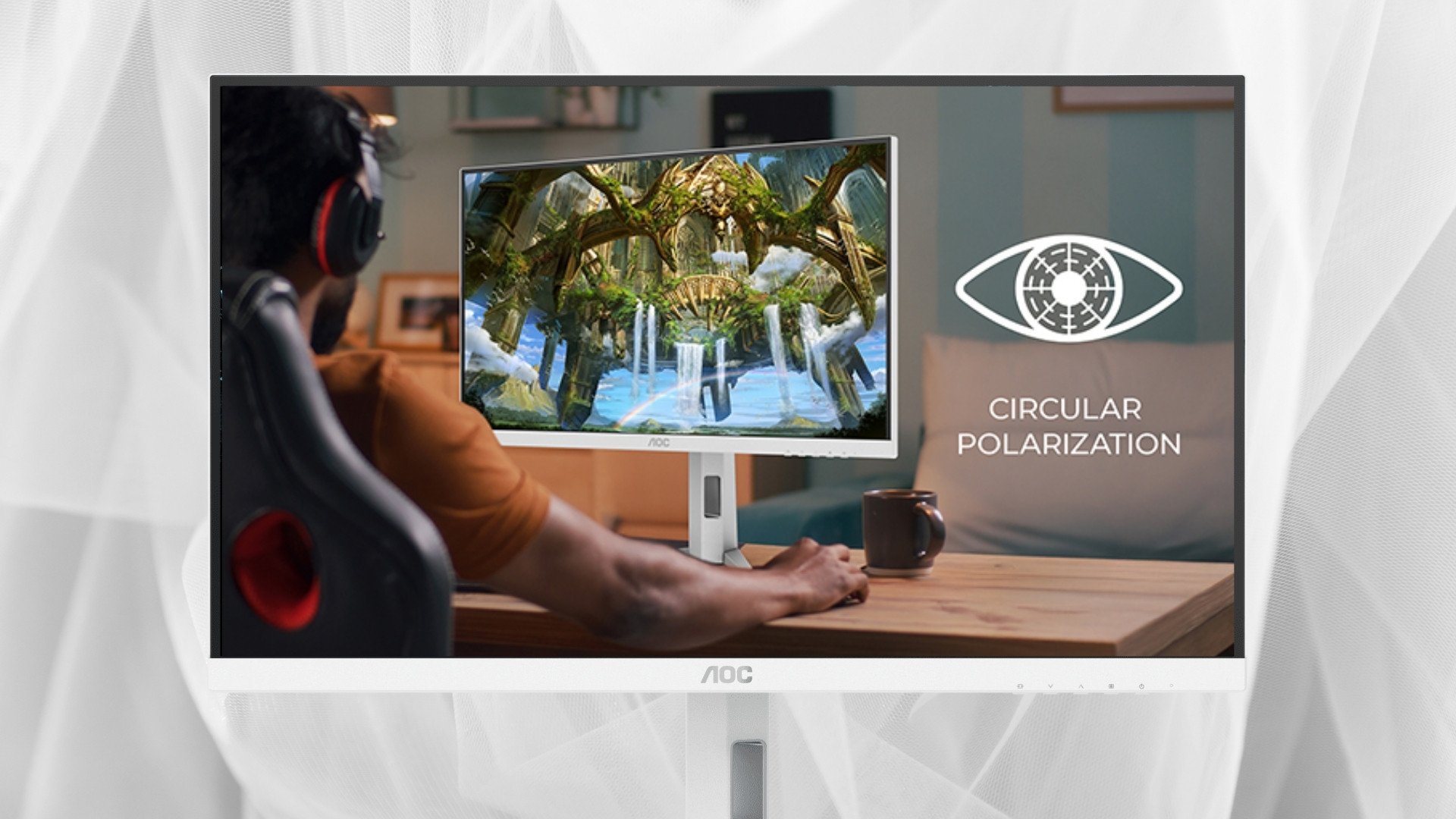 Màn hình 2K AOC Q27G4SL/WS/69 – Công nghệ phân cực tròn