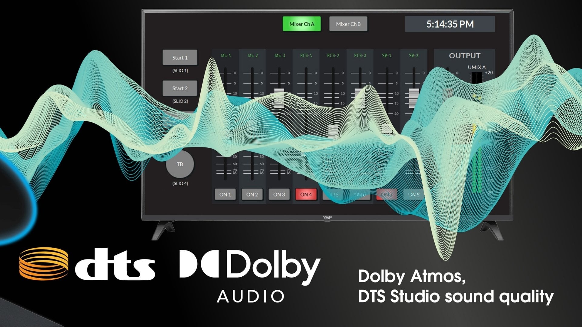 Smart Tivi VSP VUE43GSU01 43 inch 4K – Trải nghiệm âm thanh ấn tượng với Dolby Digital