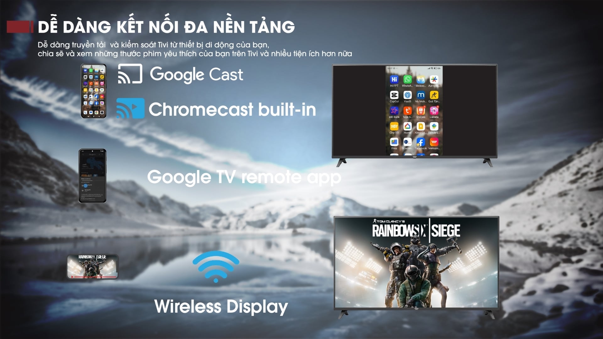 Smart Tivi VSP VUE55GSU01 55 inch 4K – Chia sẻ mượt mà