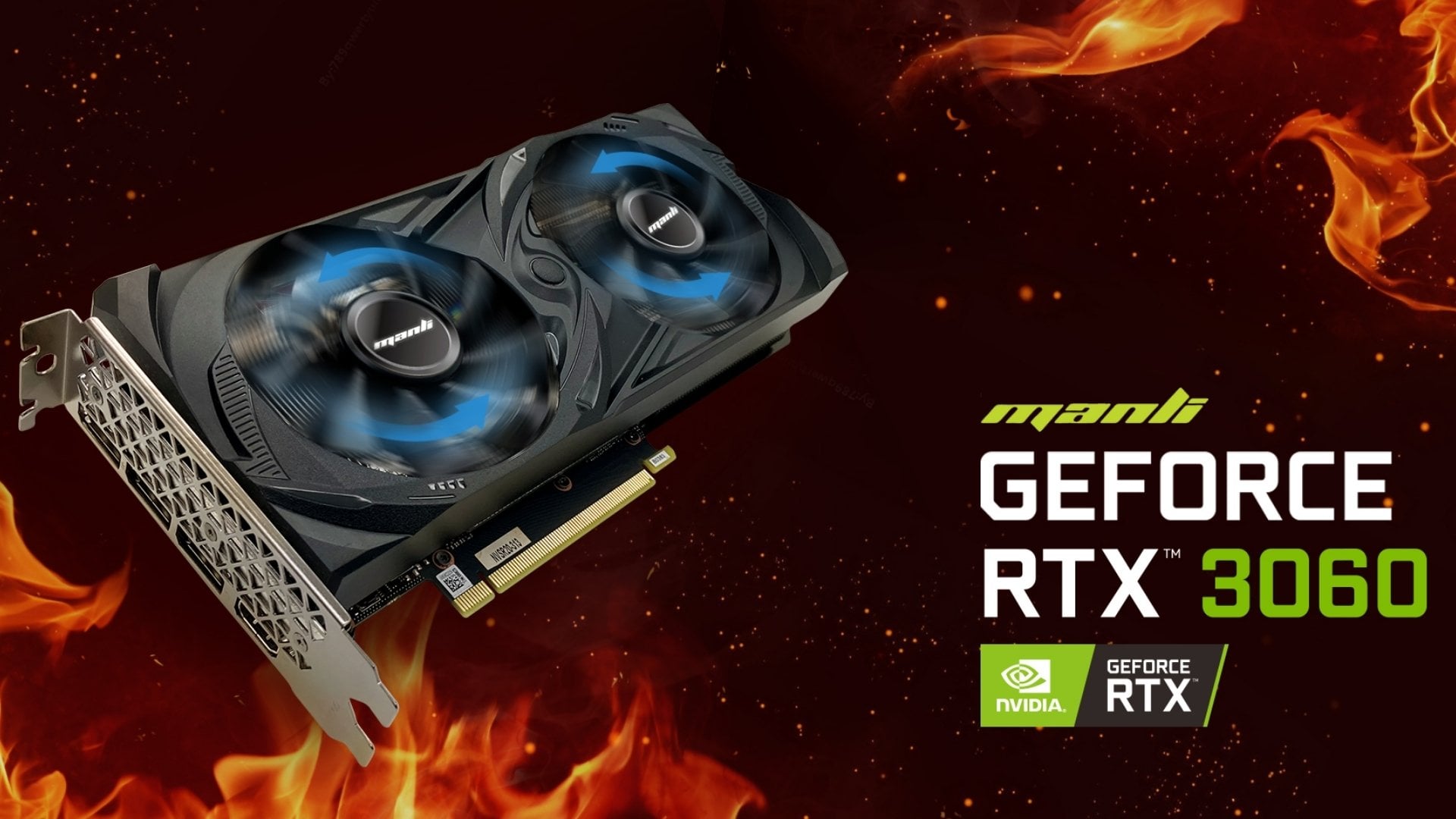 NVIDIA GeForce RTX 3060 Manli LHR 12GB – 3584 CUDA, 12GB GDDR6 cho gaming và sáng tạo nội dung