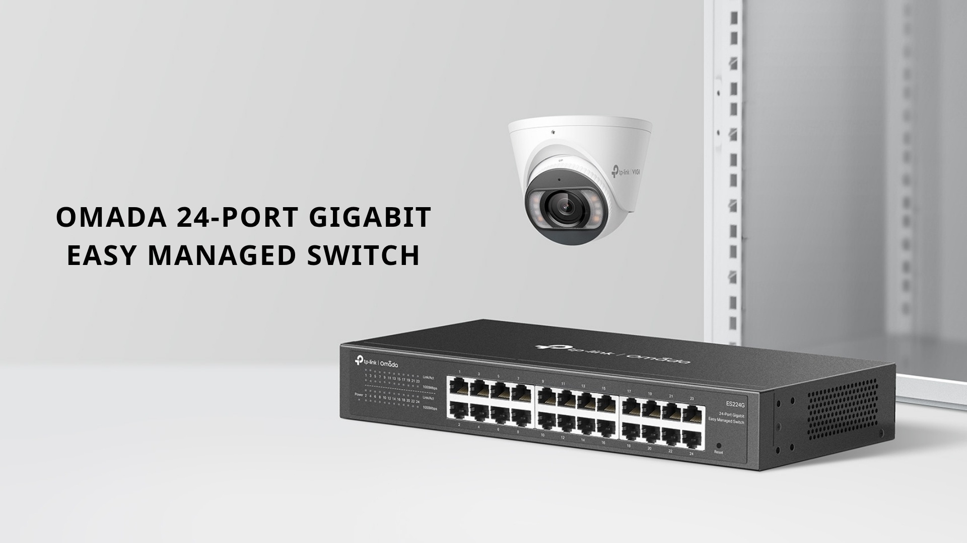 Trạm trung chuyển dữ liệu nội bộ - Switch 24 Port Omada ES224G