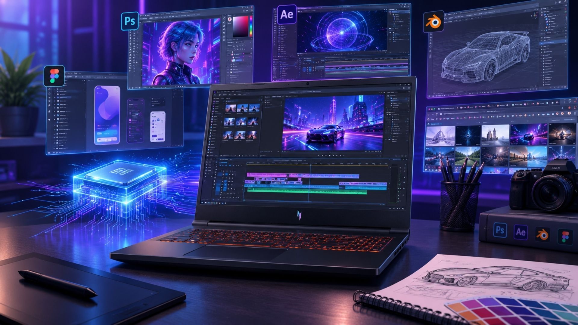 CPU mạnh giúp xử lý project nhanh hơn