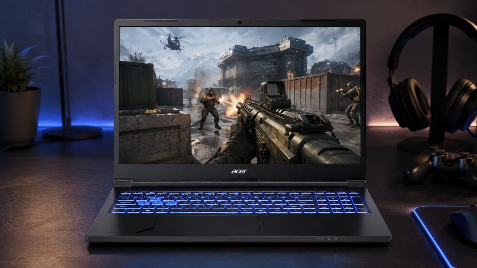 Màn hình Full HD 144Hz của Aspire 7 phù hợp với khả năng xử lý của RTX 3050