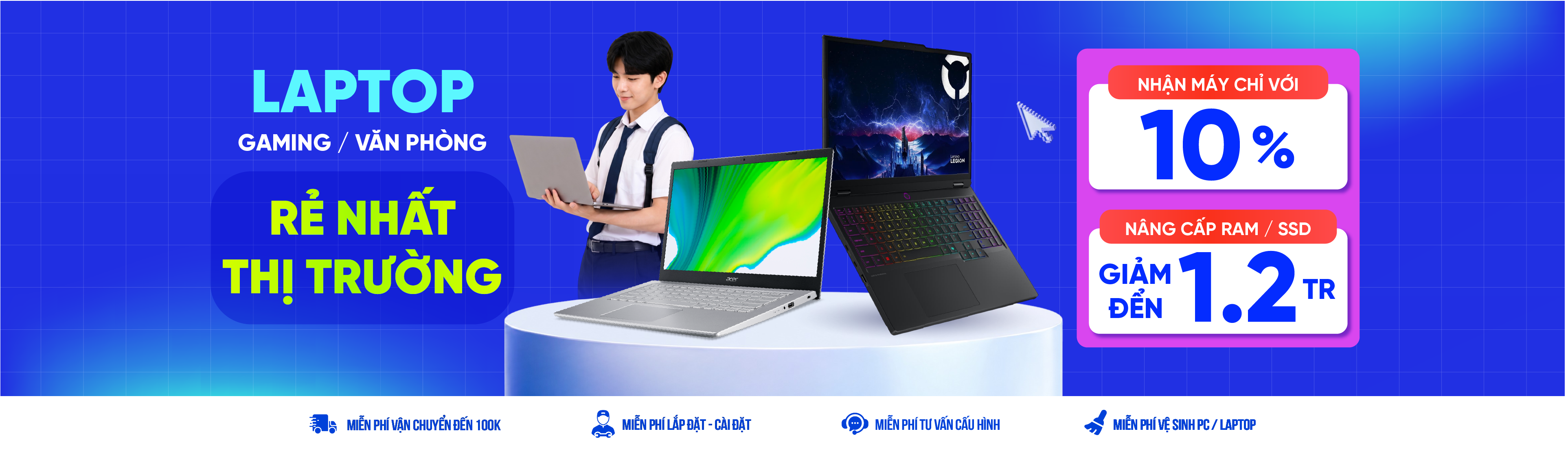 Khuyến Mãi Laptop - Giảm Đến 2.9 Triệu VNĐ