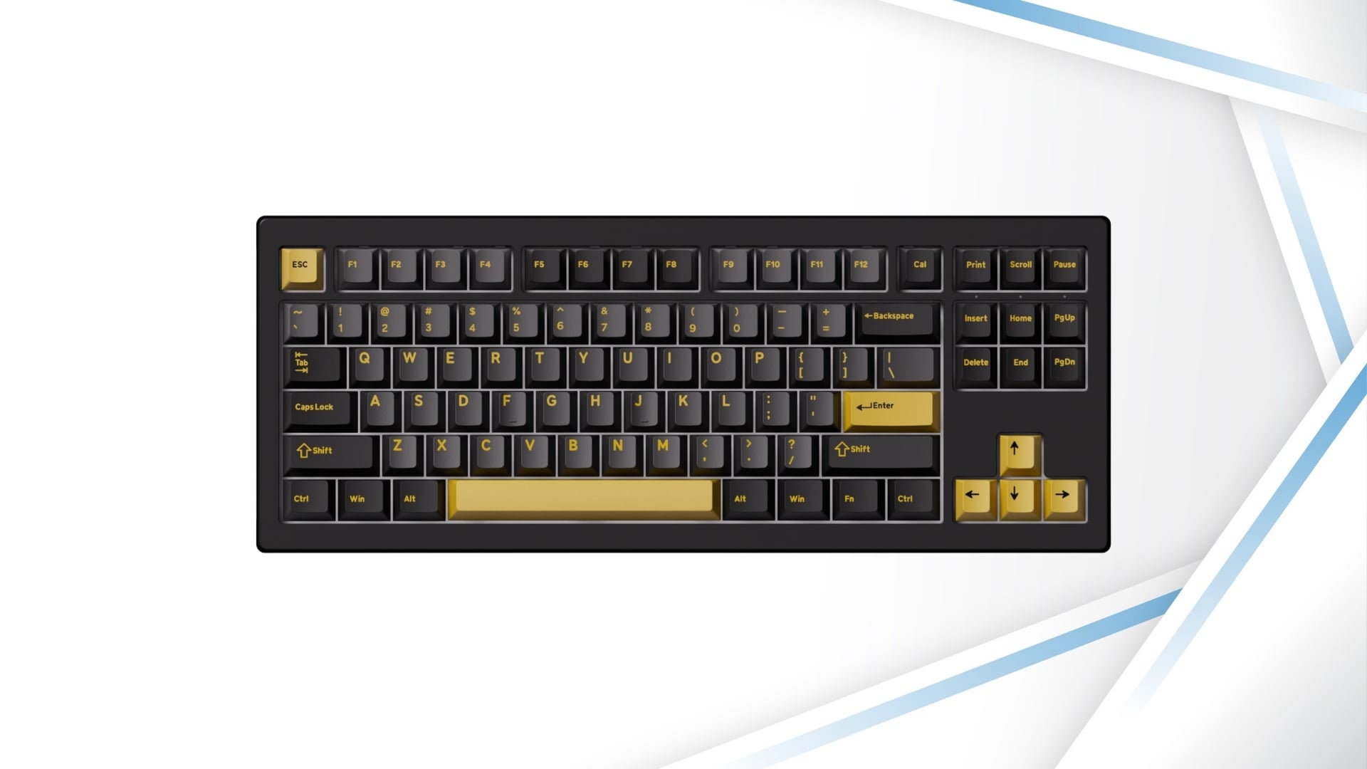 Bàn phím cơ Gaming không dây AKKO 5087 V3 Black & Gold - Thiết kế sang trọng, kết nối 3 chế độ linh hoạt