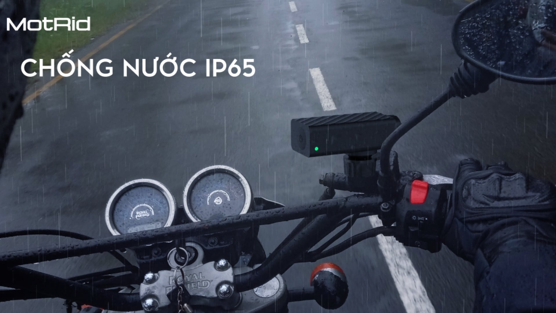 Camera Hành Trình Xe Máy MotRid MD11 – Chuẩn chống nước IP65