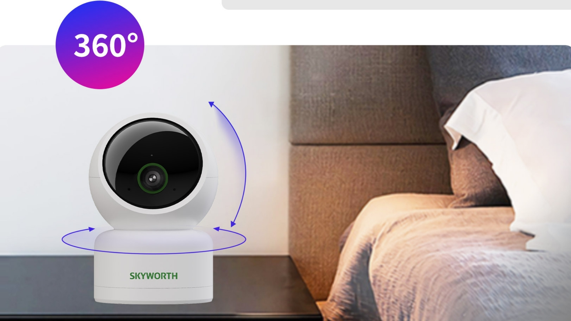 Camera WiFi 360 Độ 4MP Skyworth H40 - quan sát toàn cảnh