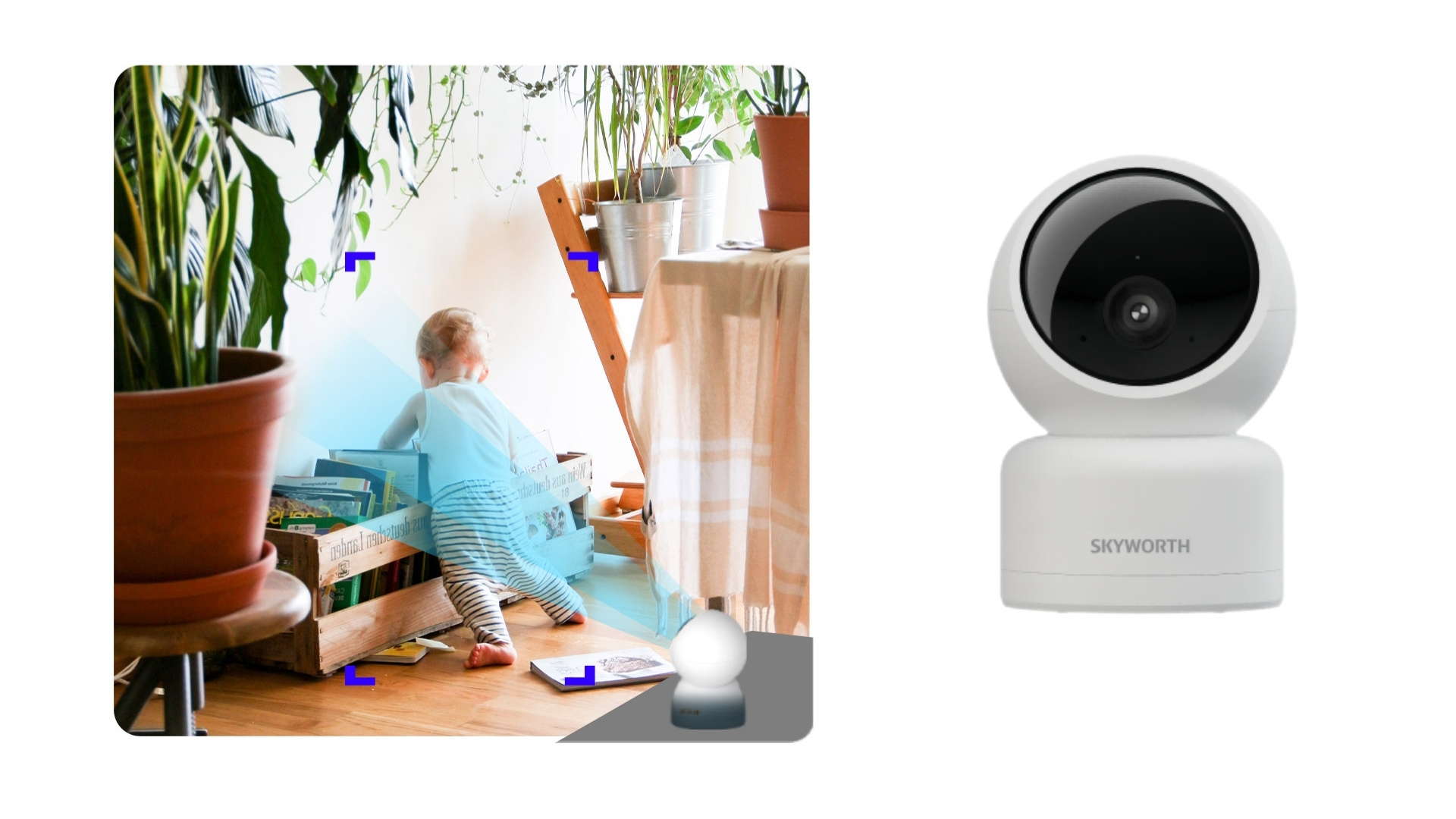 Camera WiFi 360 Độ 4MP Skyworth H40 - Phát hiện chuyển động, tự động theo dõi thông minh