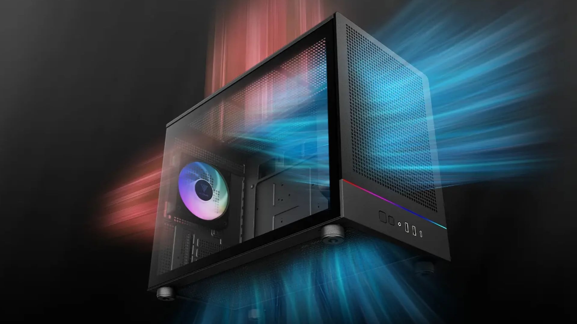 Case Gamdias Athena M4M Đen– Hệ thống tản nhiệt linh hoạt