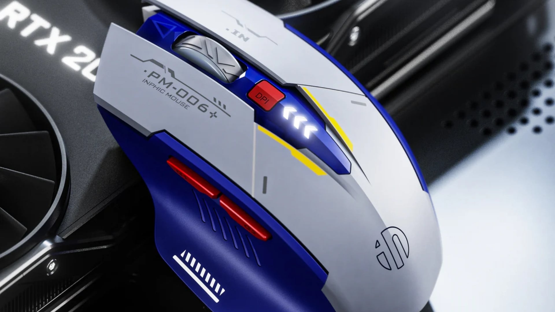 Chuột gaming INPHIC F9 Gundam – Cảm biến DPI