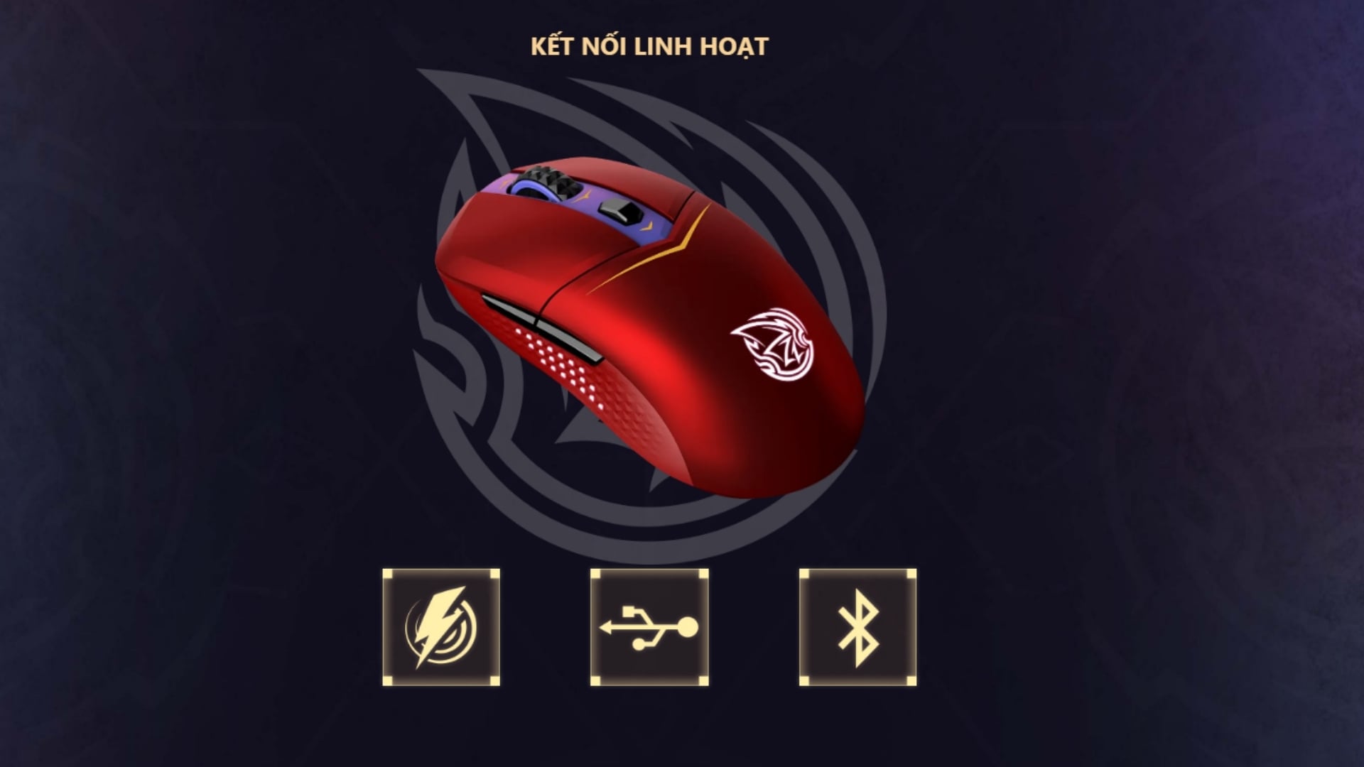 Chuột Gaming Không Dây MSI Versa Wireless MLG Edition Red – Kết nối đa chế độ linh hoạt