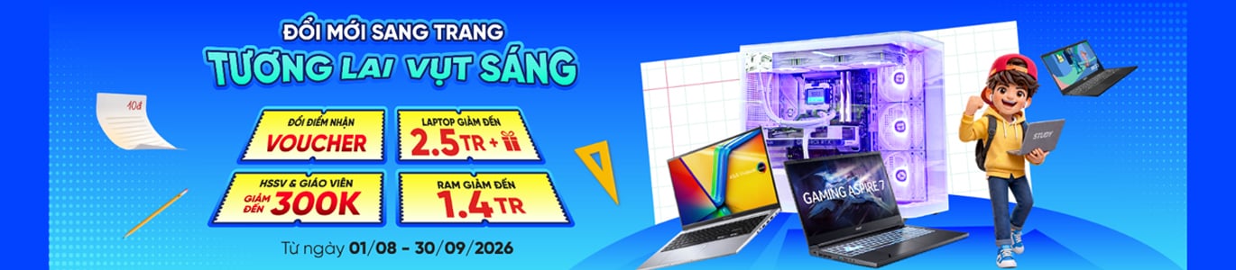 Laptop đổi điểm nhận voucher
