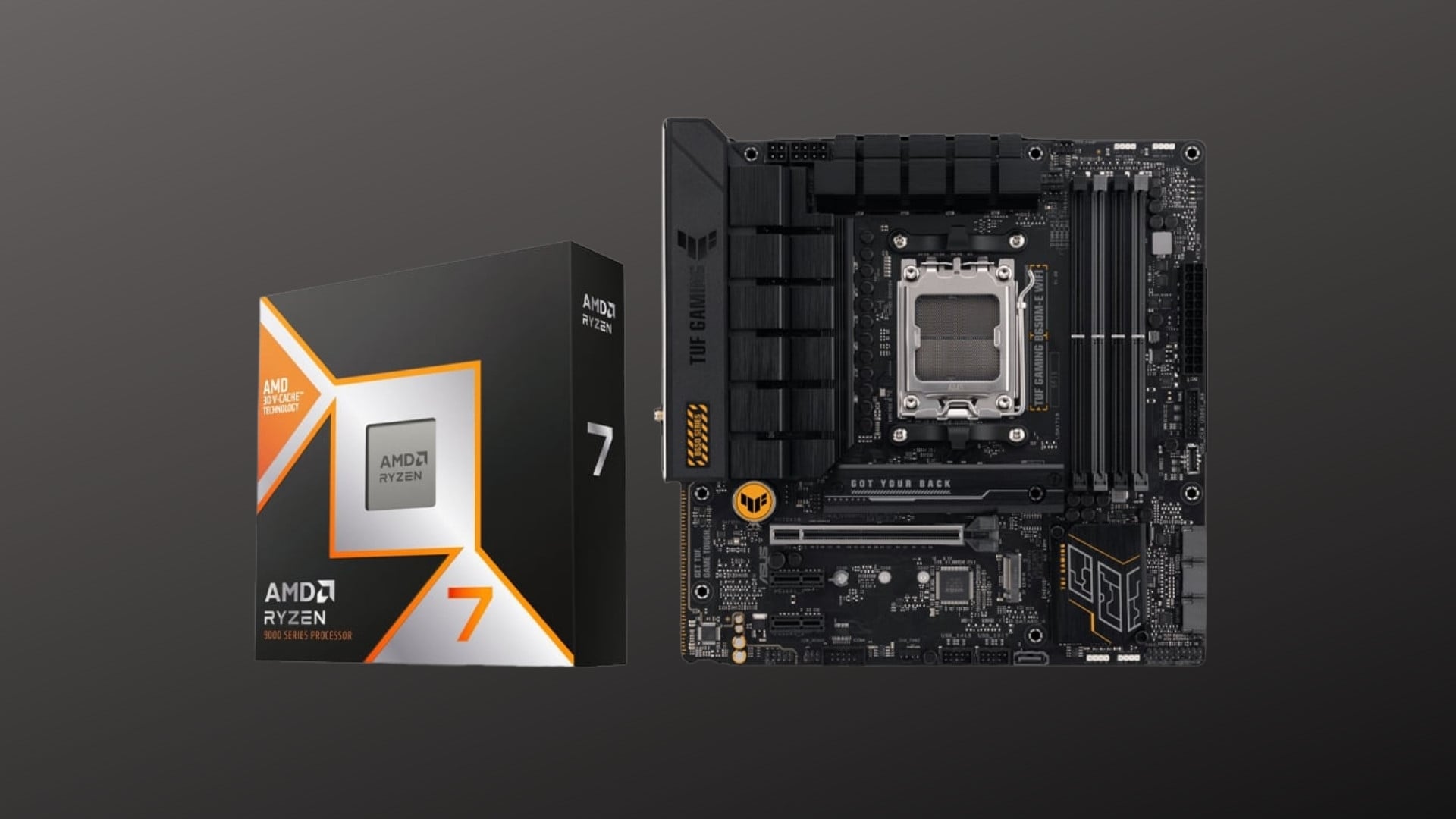 Combo AMD Ryzen 7 9800X3D và Mainboard ASUS B650M-E TUF Gaming Plus WiFi