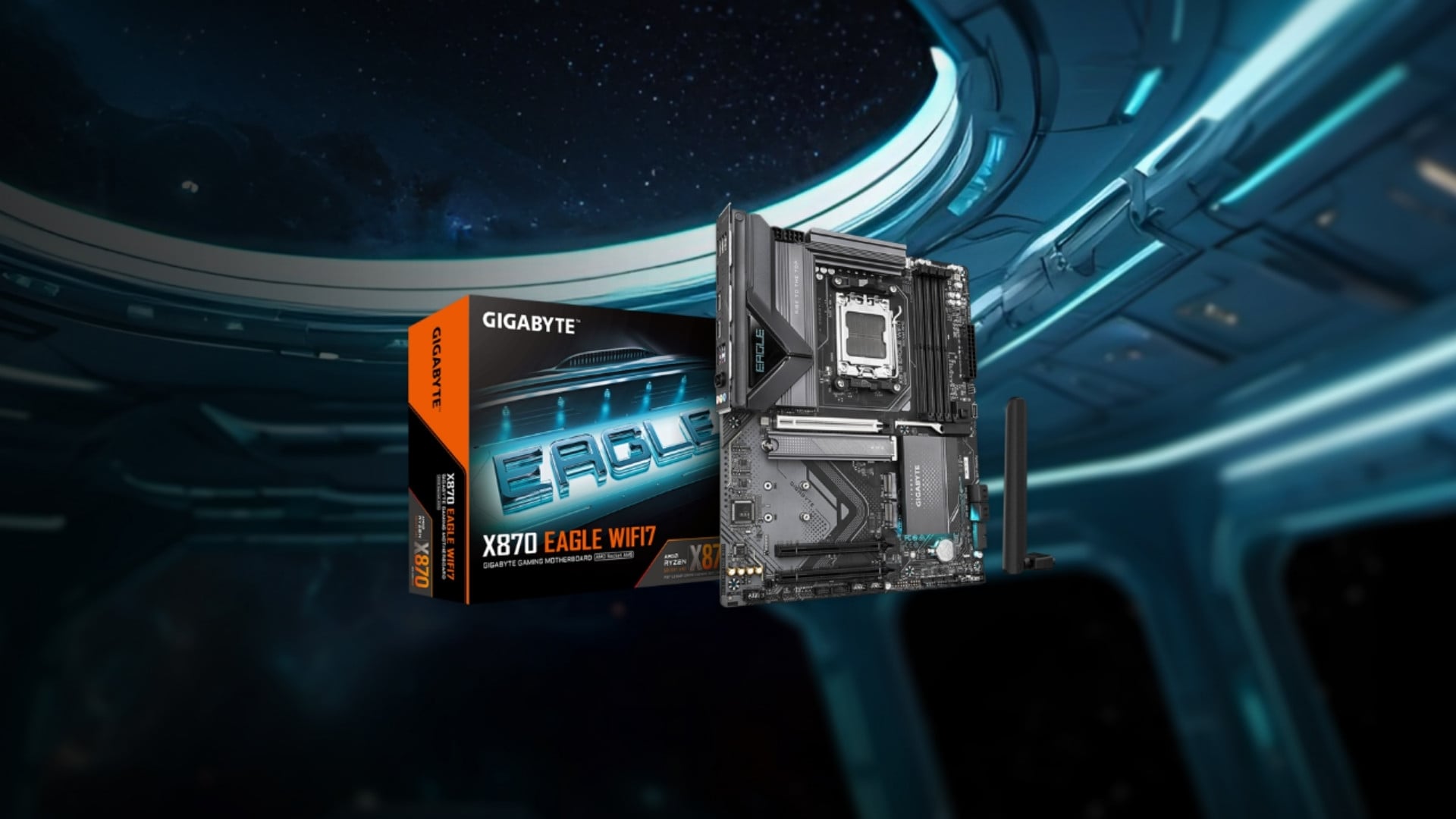 Combo AMD R7 9800X3D – GIGABYTE X870 Eagle WiFi 7 - Thế hệ bo mạch chủ mới với công nghệ kết nối tốc độ cao