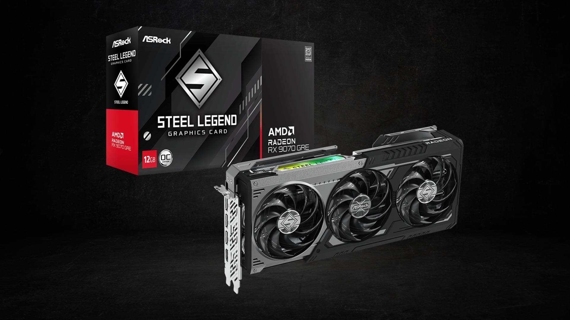 COMPUTEX 2026: ASRock AMD Radeon RX 9070 GRE Steel Legend 12GB OC