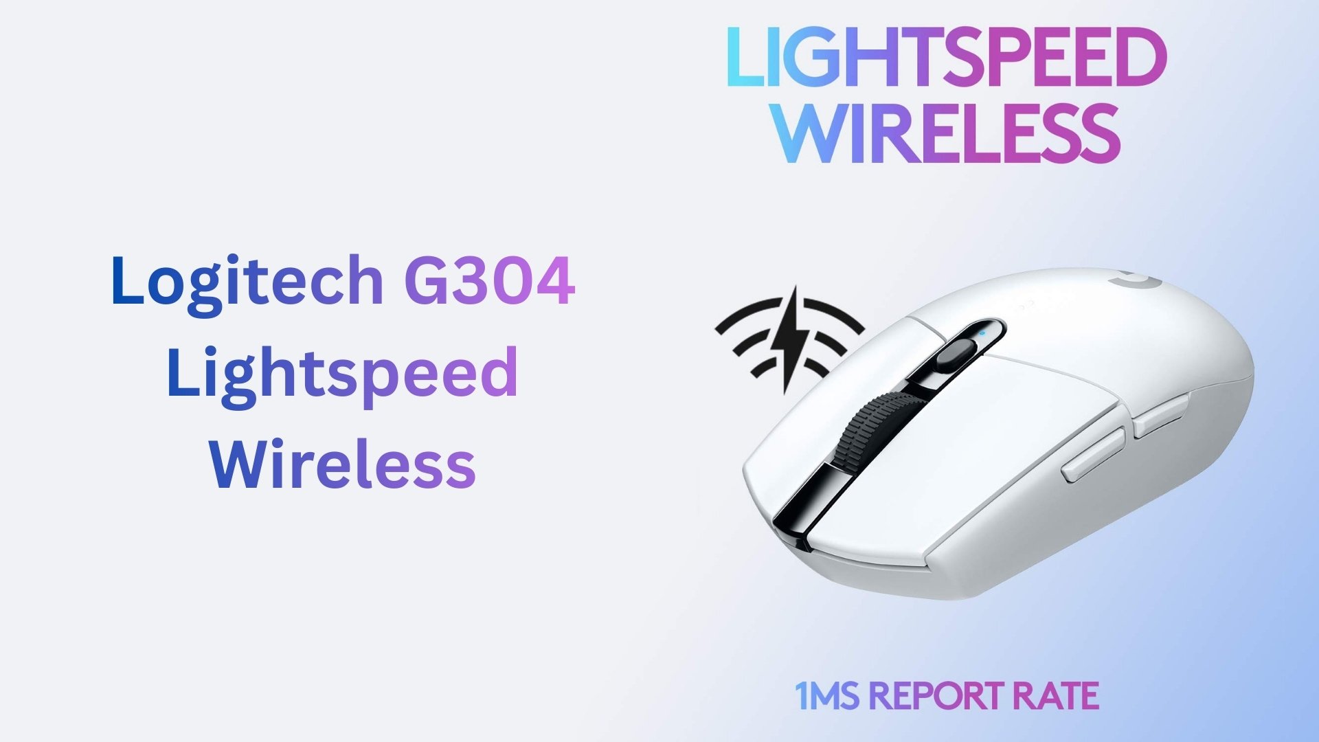 Chuột Logitech G304 Lightspeed Wireless Màu Trắng - Công nghệ không dây LIGHTSPEED