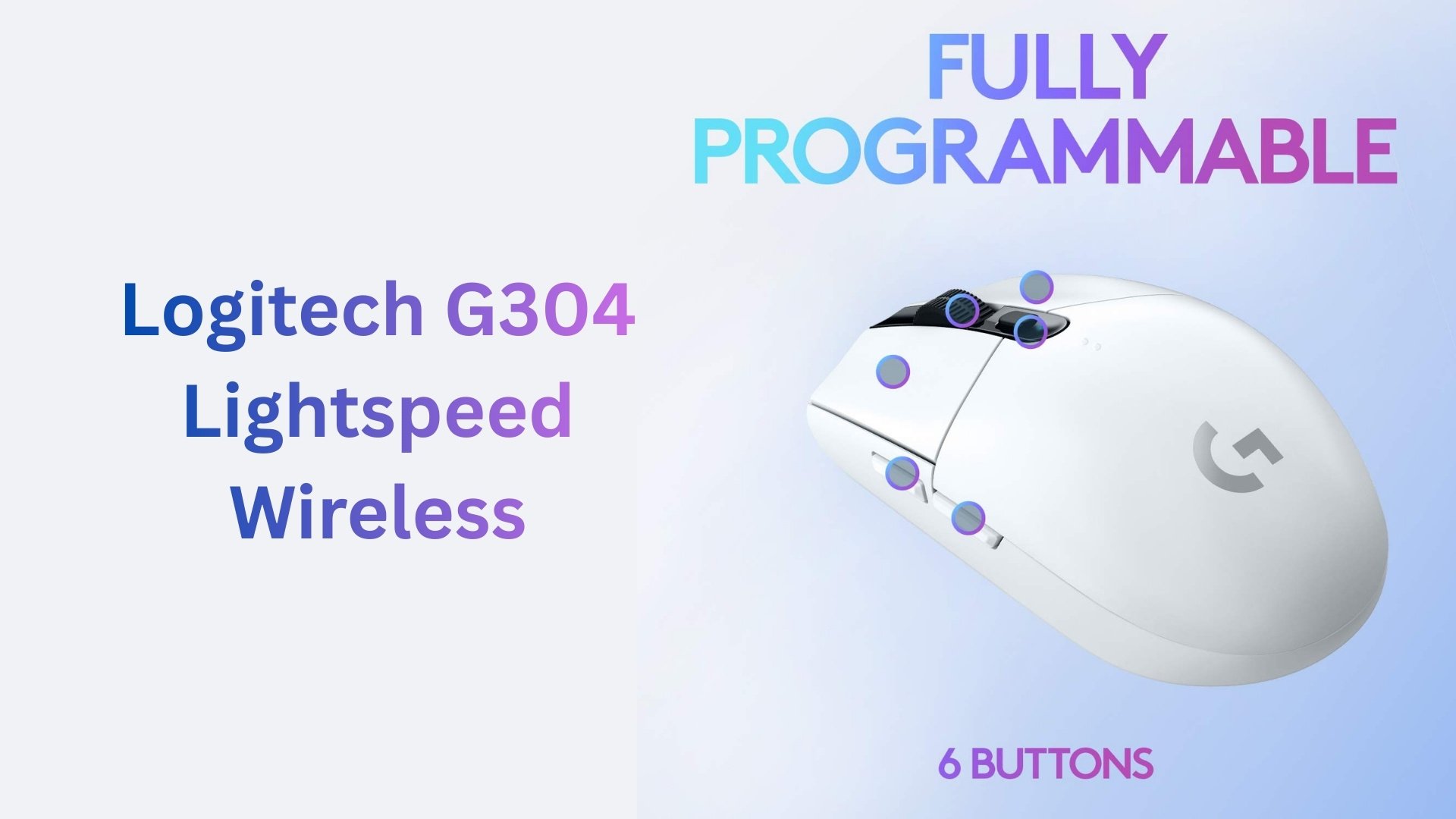 Chuột Logitech G304 Lightspeed Wireless Màu Trắng - Hệ thống nút bấm bền bỉ