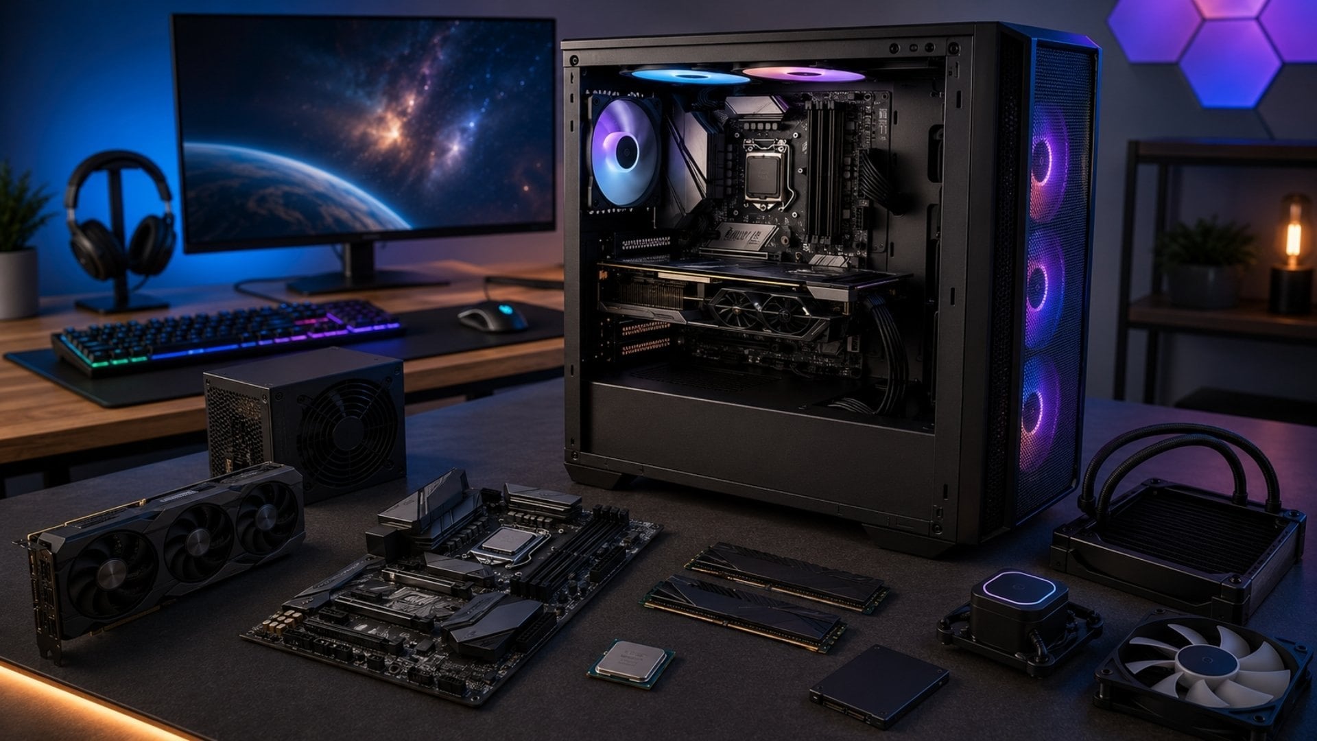 Build PC gaming là quá trình lựa chọn các linh kiện rời và kết hợp thành một bộ máy tính hoàn chỉnh phục vụ nhu cầu chơi game