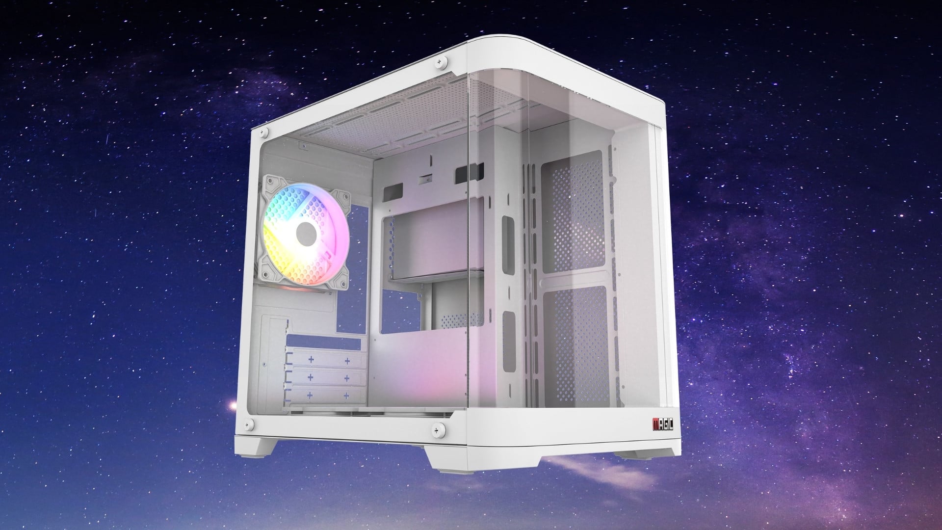 Thùng Máy Magic Gaming GM-02 Curved M-ATX Support AIO 240 - Thiết kế “hồ cá” trong suốt