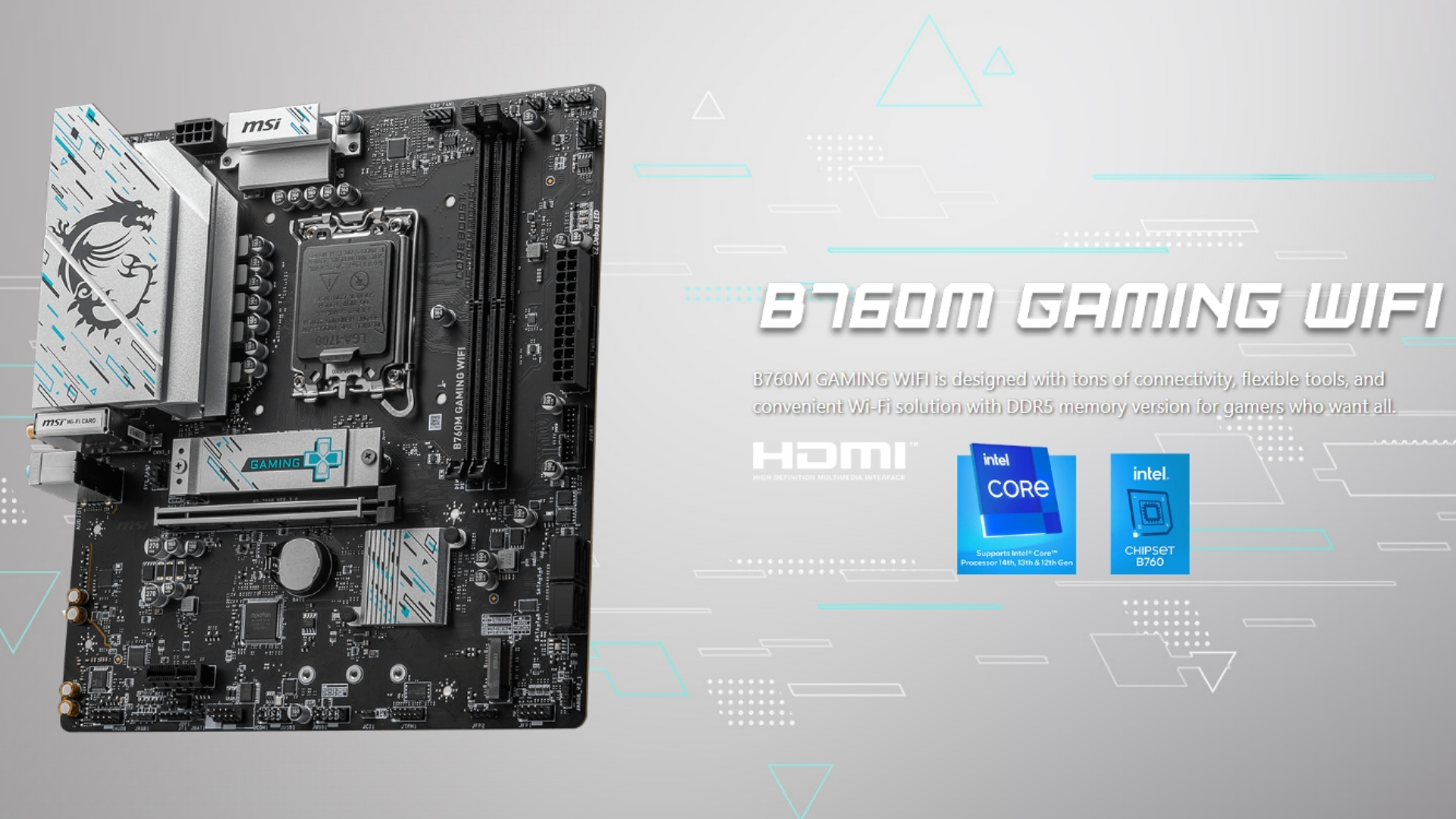 PC STAR Karmish B Plus – Mainboard MSI B760M Gaming Wifi – Kết nối toàn diện