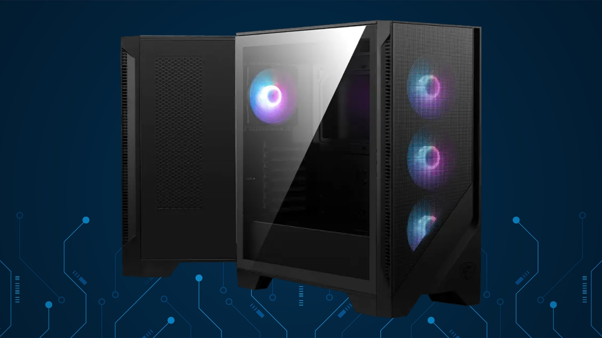 PC STAR Karmish B Plus – Case MSI MAG Forge 320R AirFlow – Thiết kế tối ưu khí động học