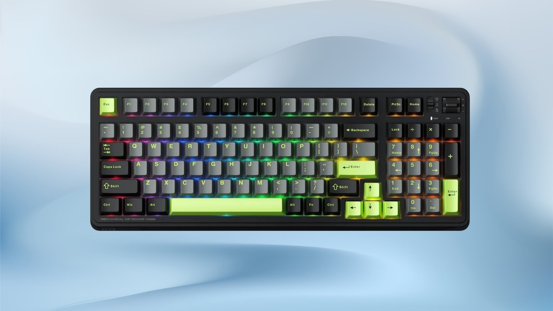 Bàn Phím Cơ Không Dây Machenike KG98 Tri-Mode RGB – Sức mạnh của hiệu suất, thiết kế