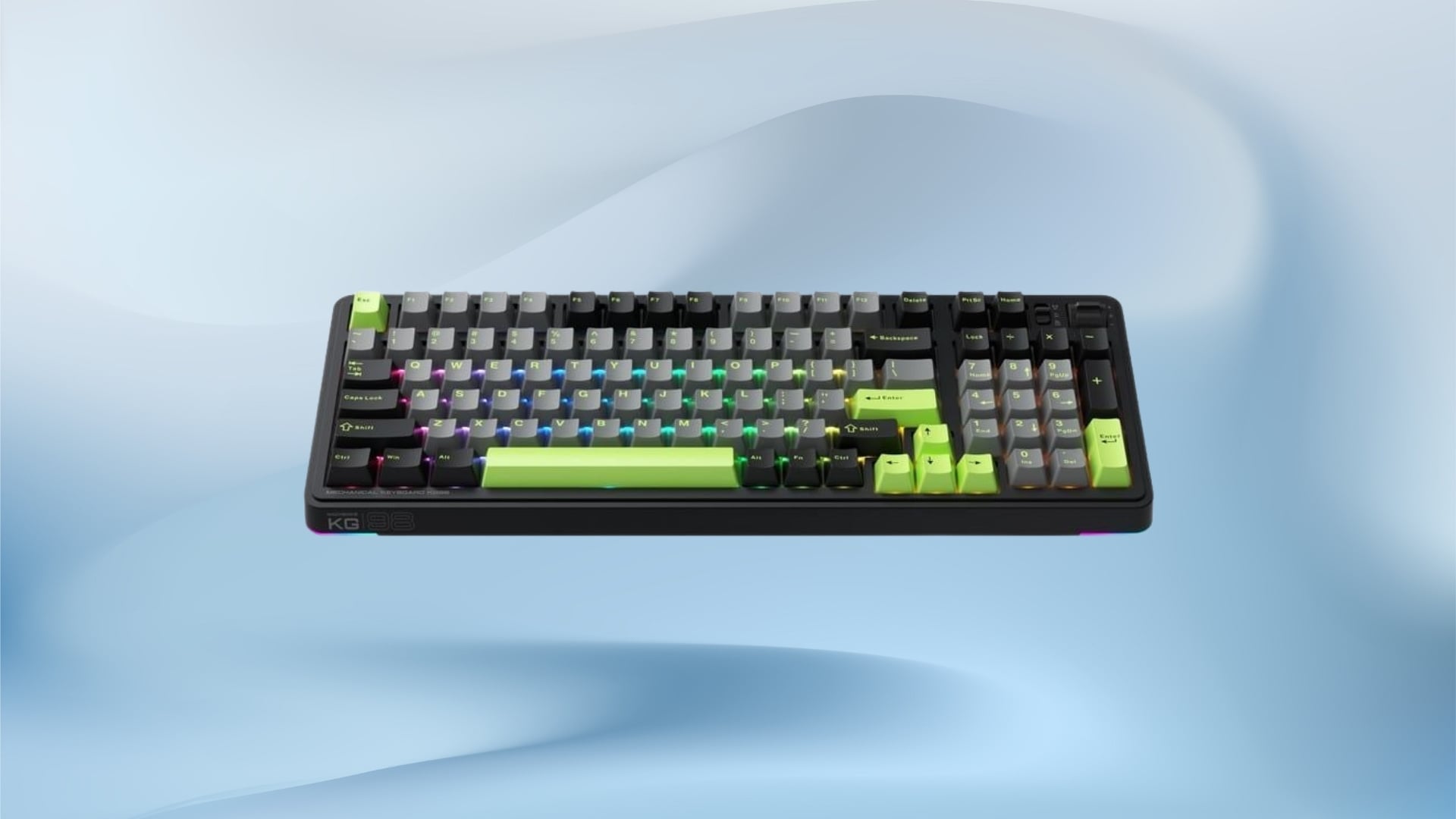 Bàn Phím Cơ Không Dây Machenike KG98 Tri-Mode RGB – Chất liệu PBT cao cấp