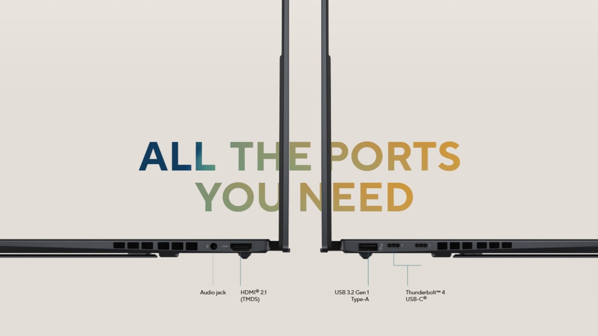 ASUS Zenbook Duo OLED UX8406MA PZ142W - Kết nối hiện đại