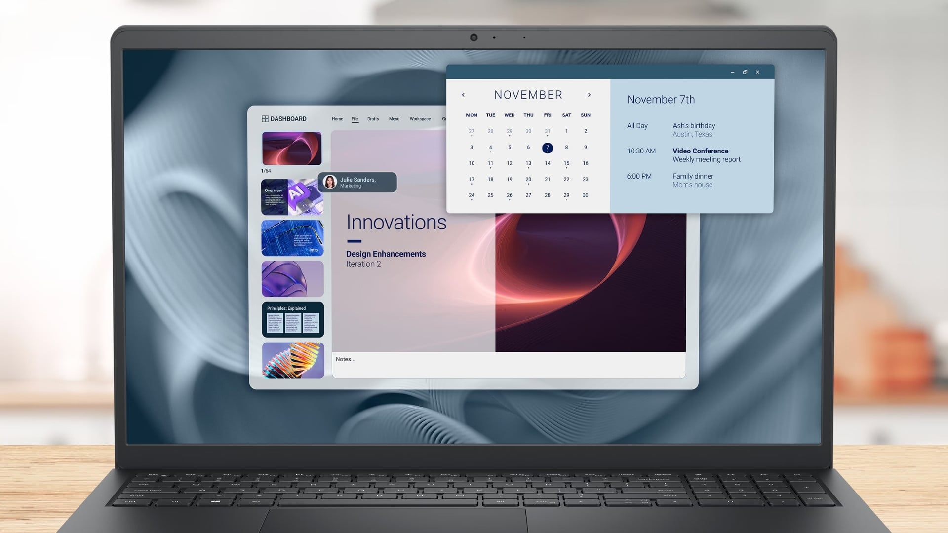 Laptop Dell 15 Pro Essential PV 15250 - Trải nghiệm hiển thị mượt và dễ chịu hơn