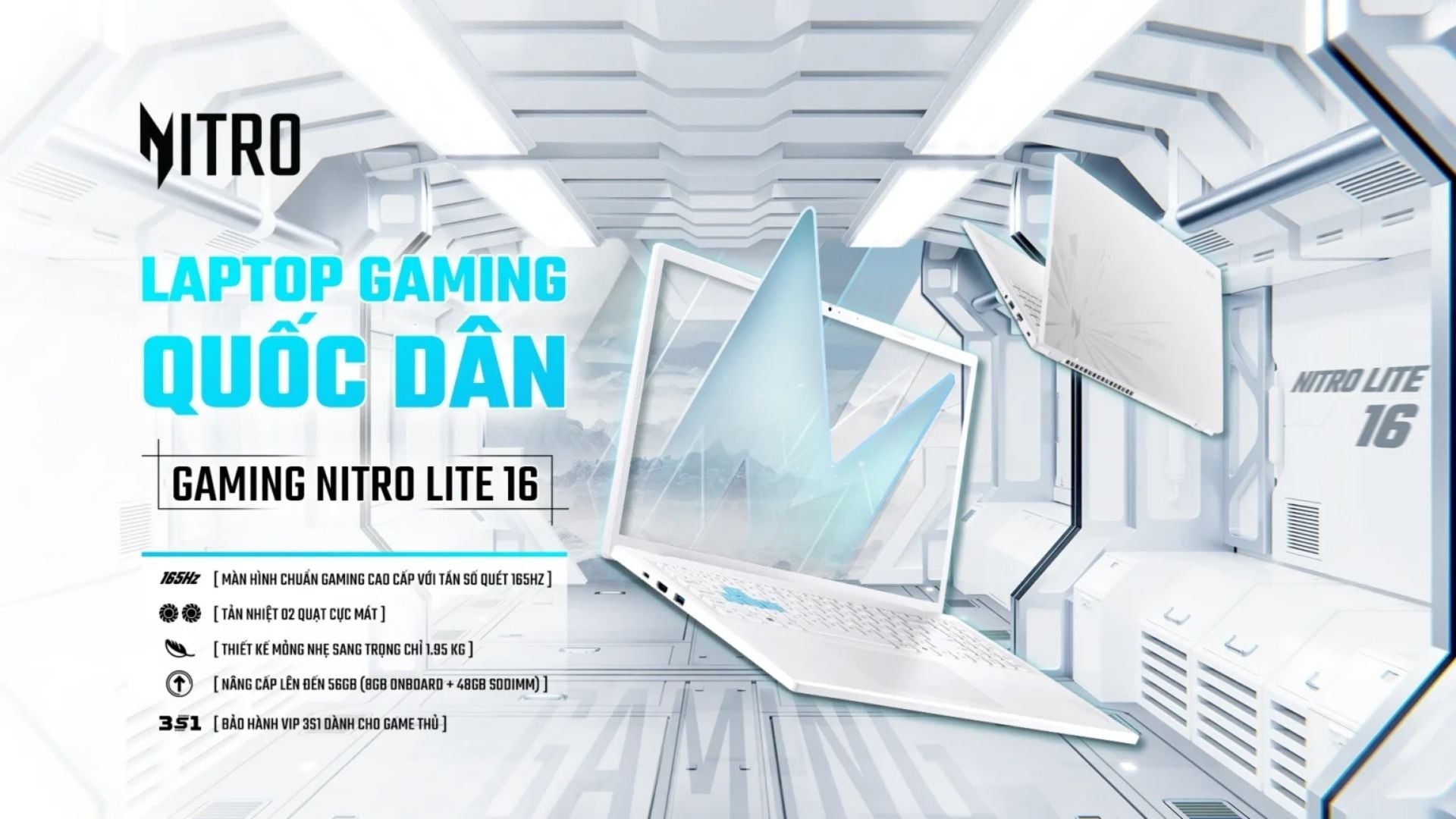 Acer Nitro Lite 16 NL16-71G-71FN -&nbsp;Bảo hành 3S1