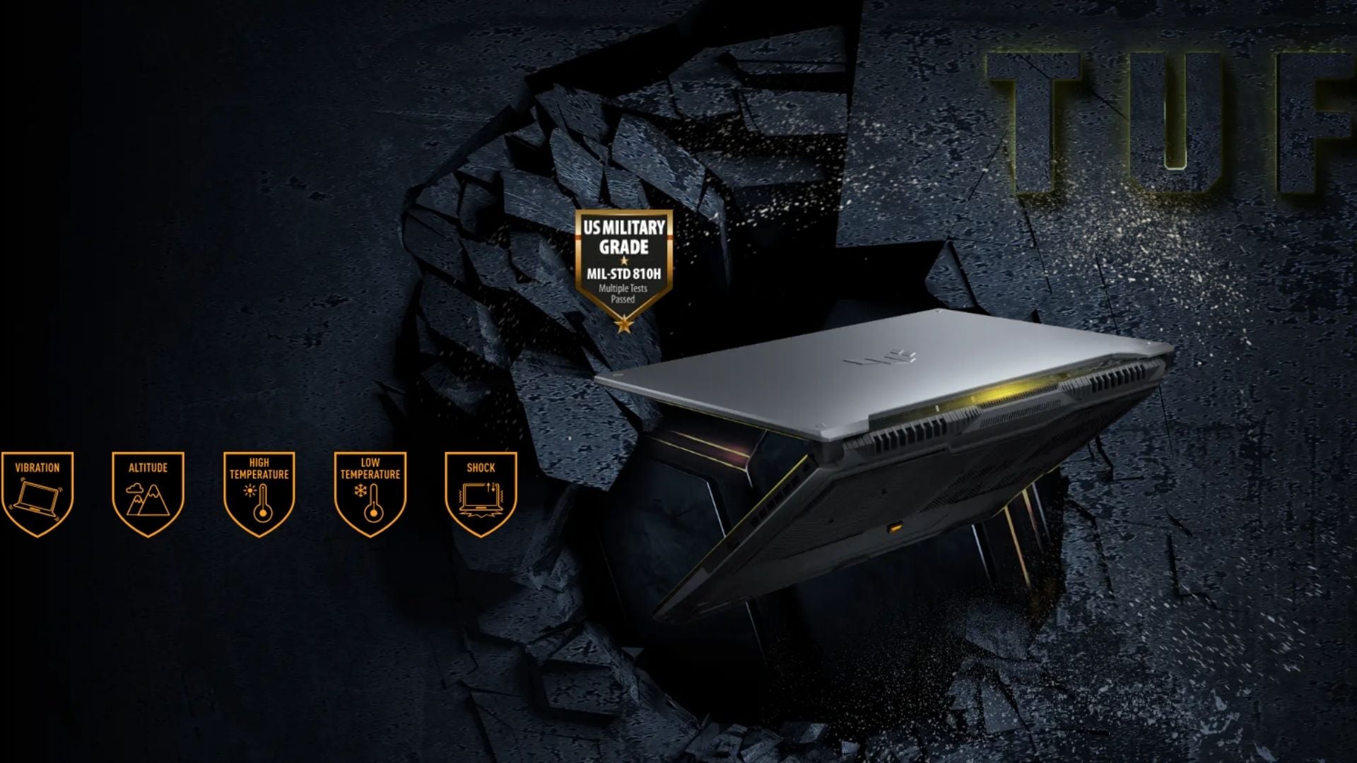 ASUS&nbsp;TUF Gaming F16 FX607VJB - Thiết kế chuẩn bền quân đội MIL-STD-810H