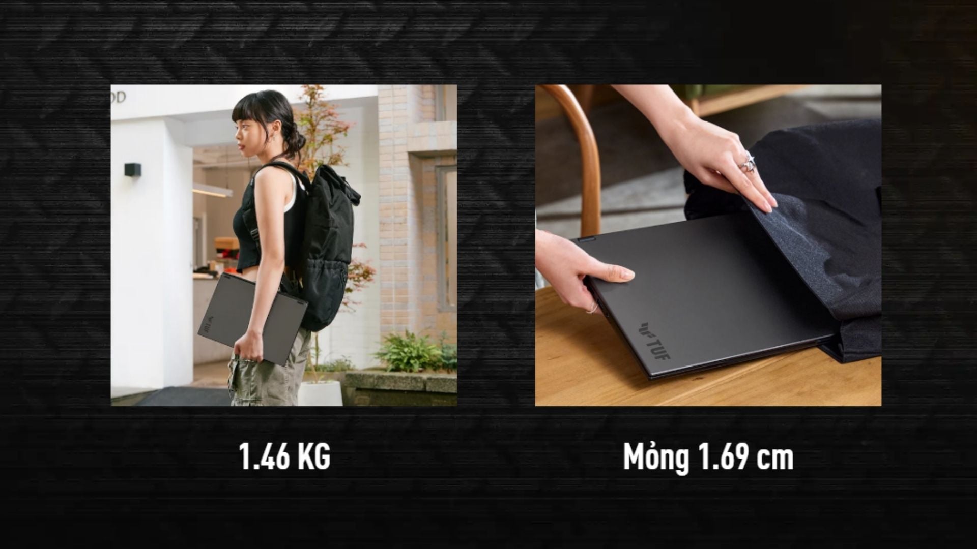 Laptop Gaming ASUS TUF Gaming A14 FA401KM-RG010WS - hiết kế 14 inch chỉ 1.46kg